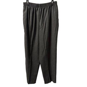 BonWorth Womens Dark Gray Elastic Waist Pull-On Pants Sz PL pants. NWT